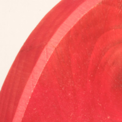 Solid wood red heart